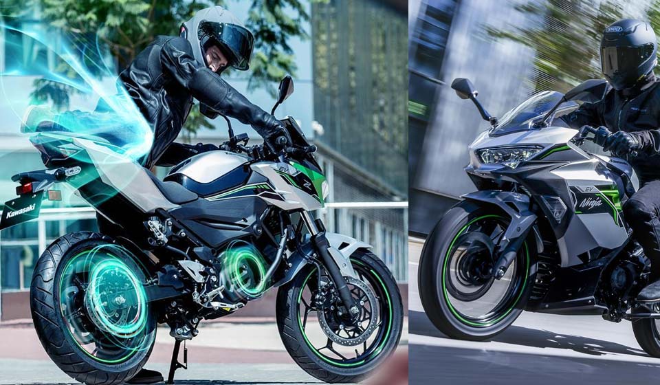 motos Kawasaki accueil électrique hybrid